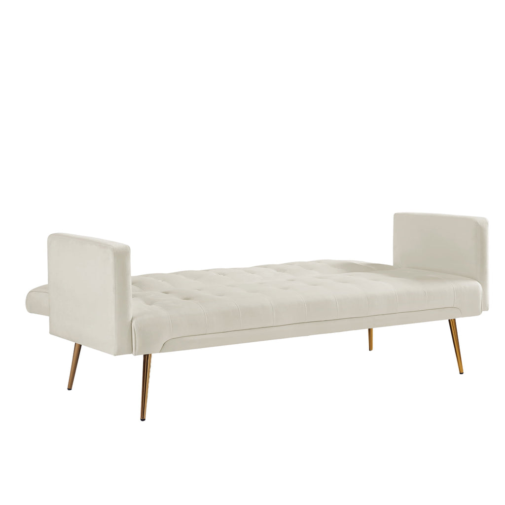 Modern Velvet Futon Sofa Bed