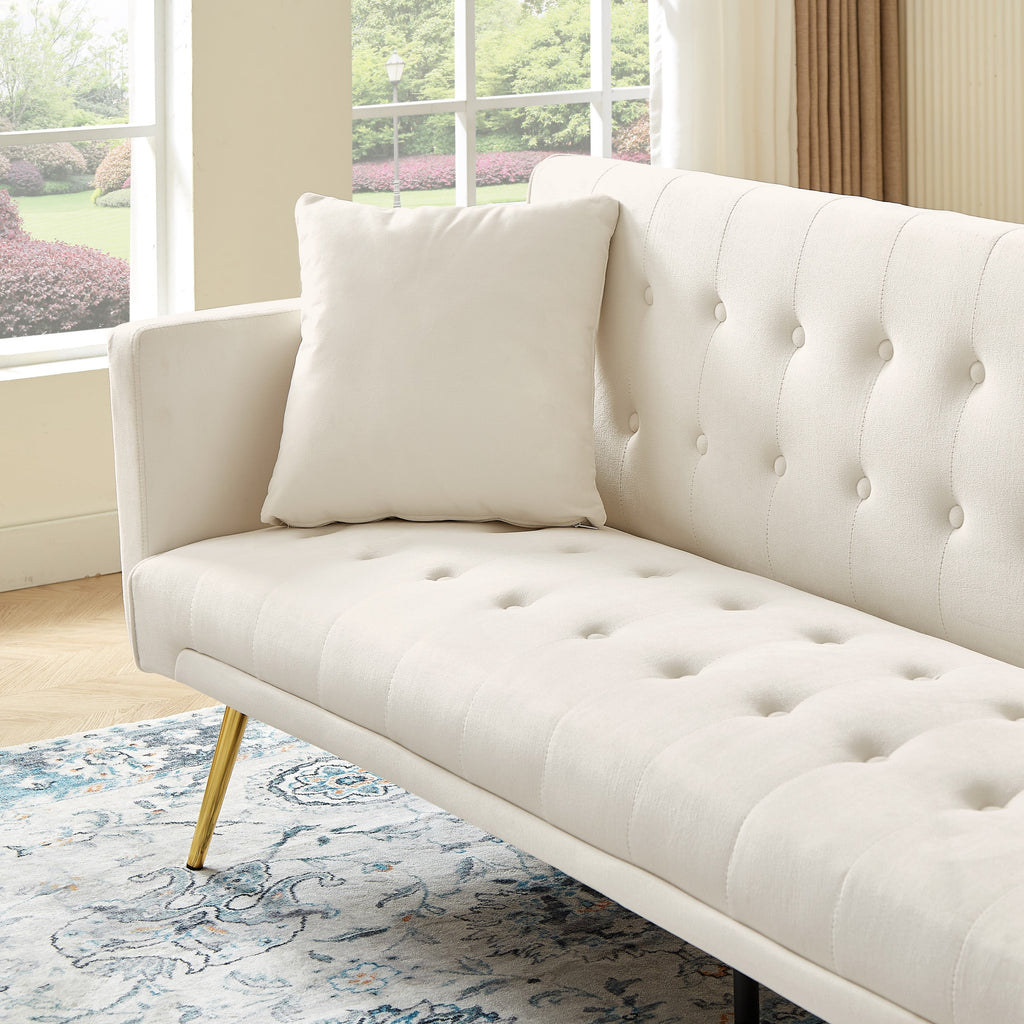 Modern Velvet Futon Sofa Bed