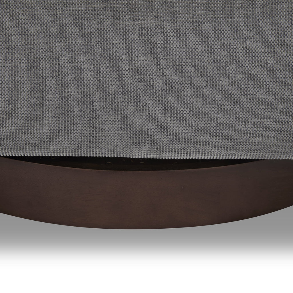 Bradford Wooden Base Modern Swivel Accent Chair, Gray