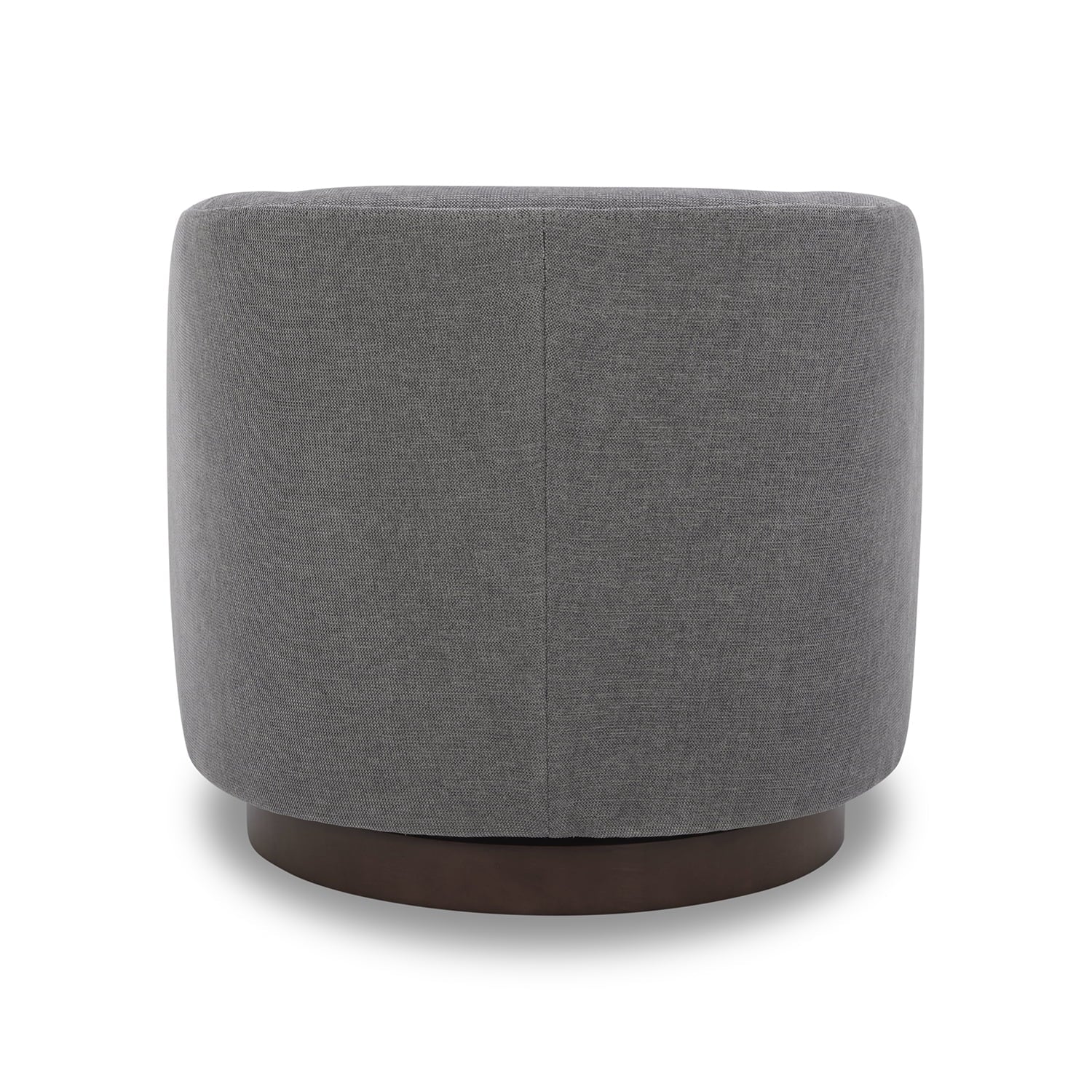 Bradford Wooden Base Modern Swivel Accent Chair, Gray