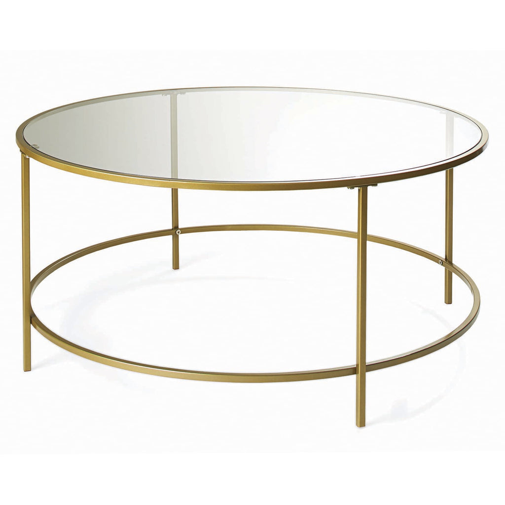 Nola Coffee Table, Gold Finish