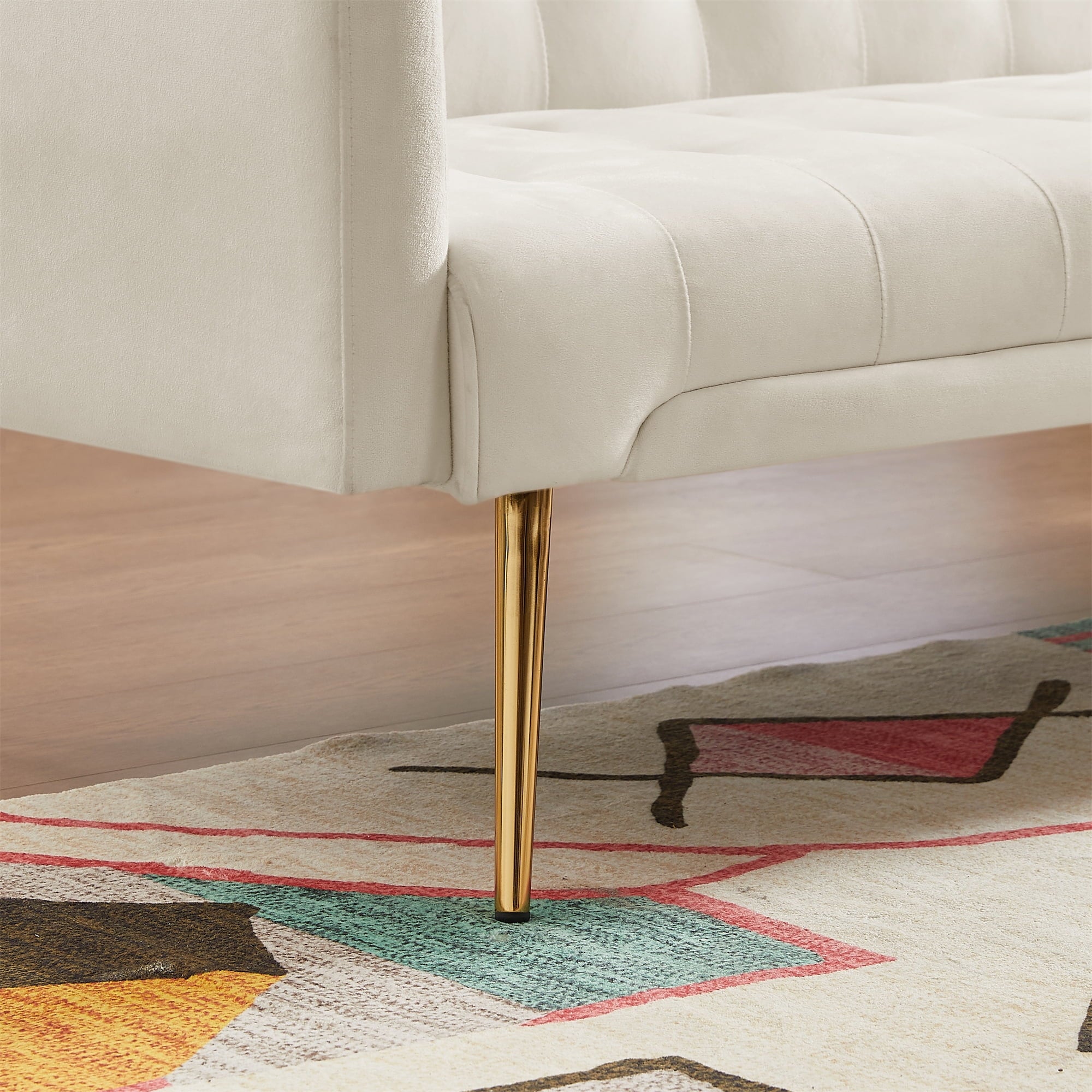 Modern Velvet Futon Sofa Bed