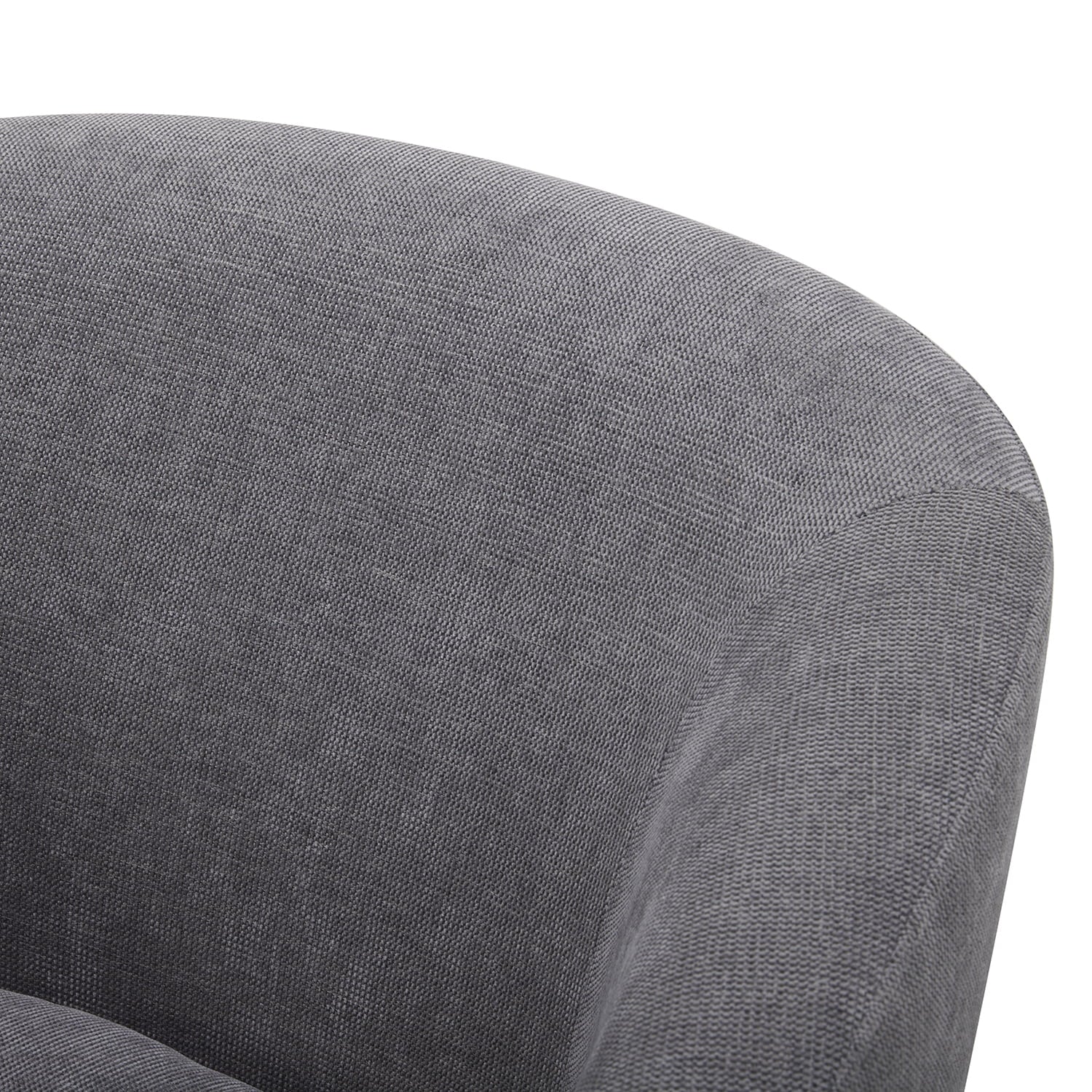 Bradford Wooden Base Modern Swivel Accent Chair, Gray