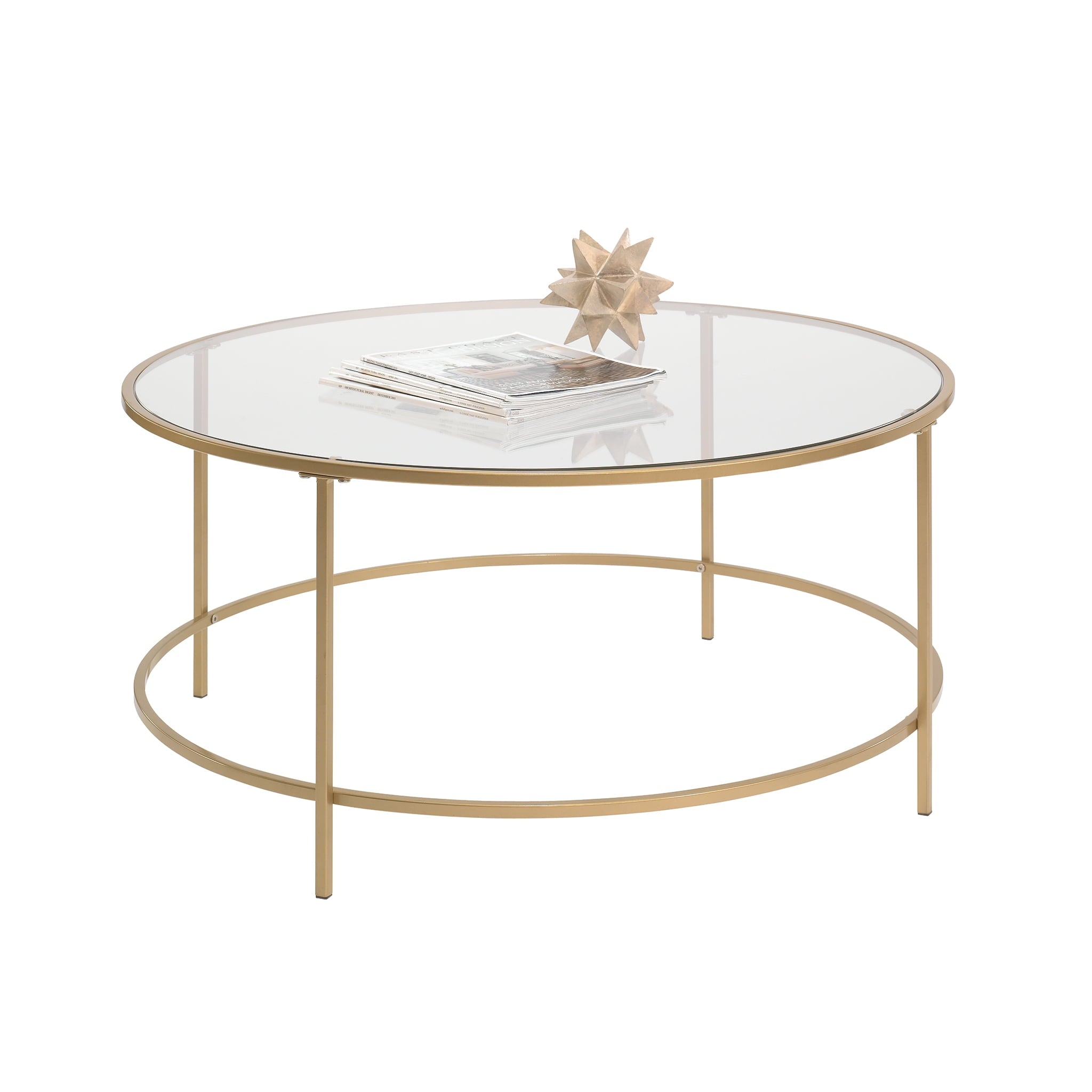 Nola Coffee Table, Gold Finish