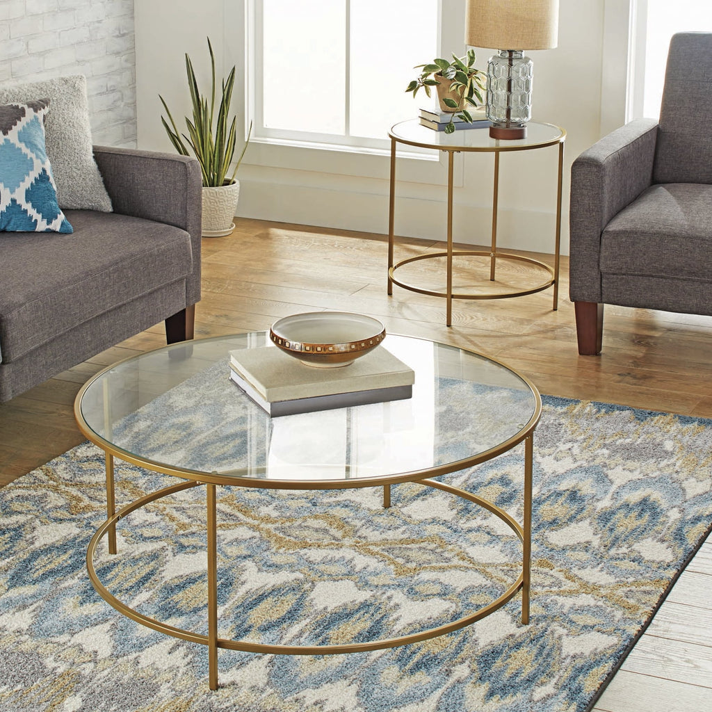Nola Coffee Table, Gold Finish